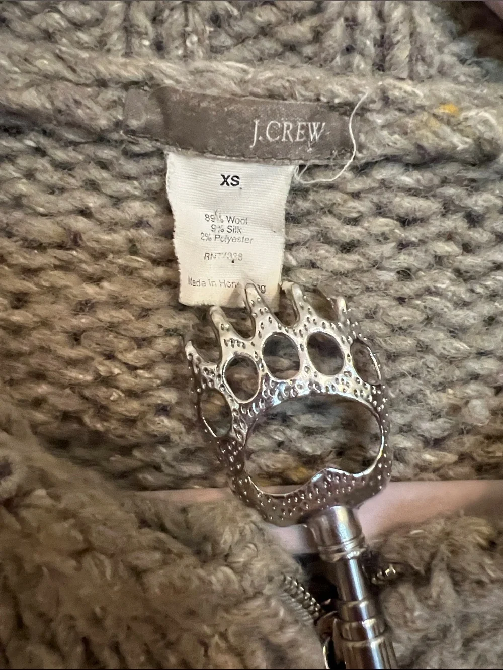 Vintage J. Crew Zip Up Sweater Y2K